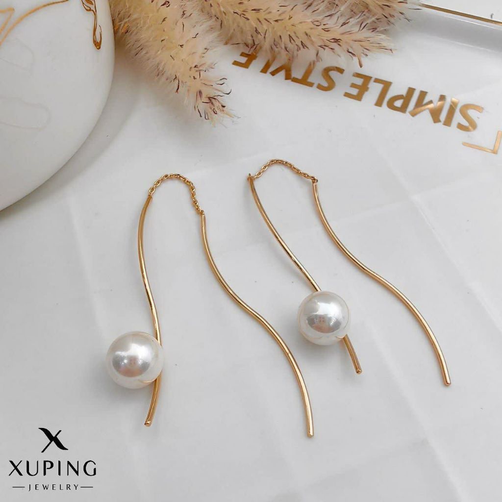 گوشواره بخیه ای مرواریدی ژوپینگ کد 2587 - خرید آنلاین از گالری آداس